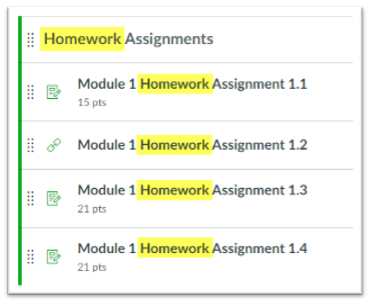 Homework Assignments